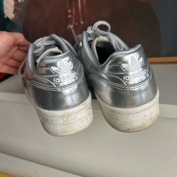 adidas Metallic Silver Athletic Shoes Size Men’s 7 - Picture 10 of 13